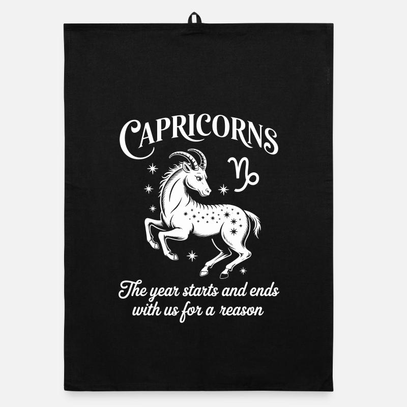Signe du zodiaque Capricorne Torchon bio