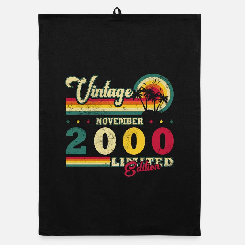 November 2000 - November 2000 Geburtstagsgeschenk Organic Geschirrtuch