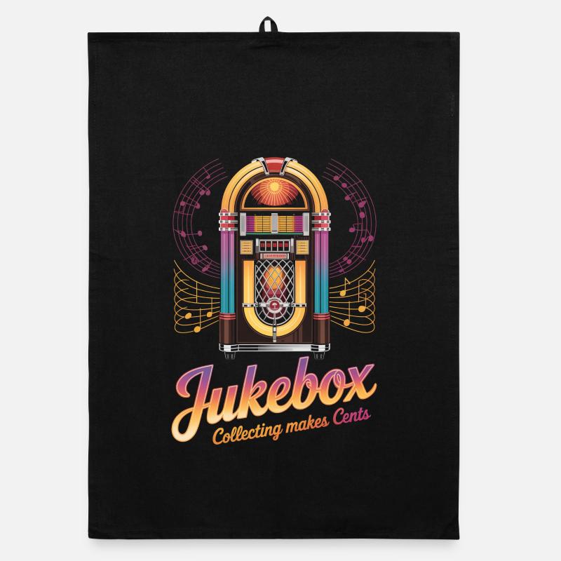 Collectionneurs de juke-box La collection de juke-box rapporte des centimes Torchon bio