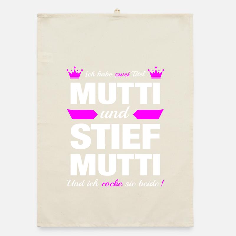 Stiefmutter Muttertag Bonus Mama Mutter Geschenk Organic Geschirrtuch