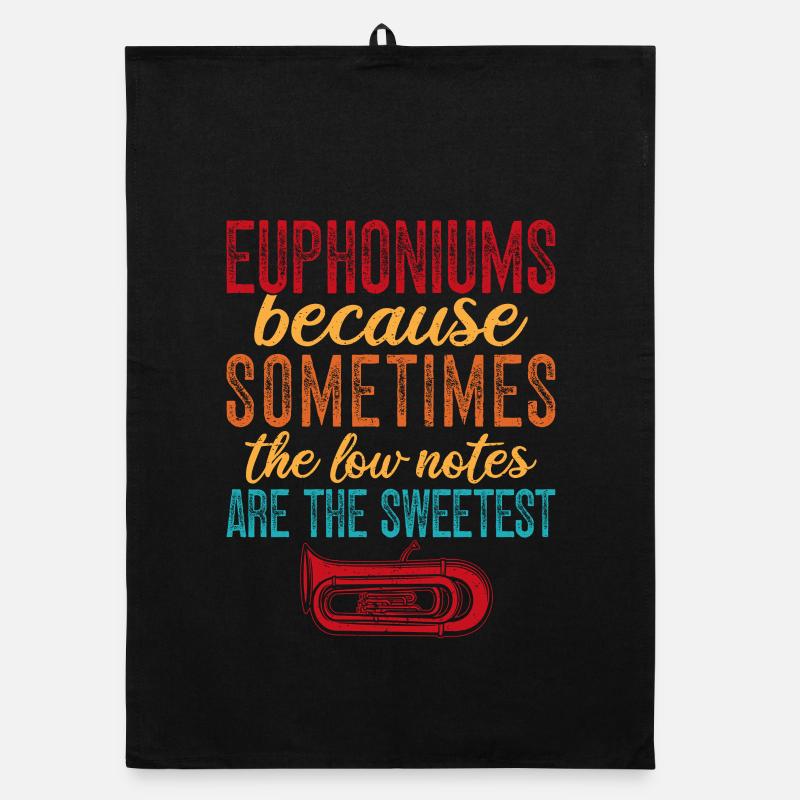 Euphonium Low Notes Are The Sweetest Baritone Organic dish towel