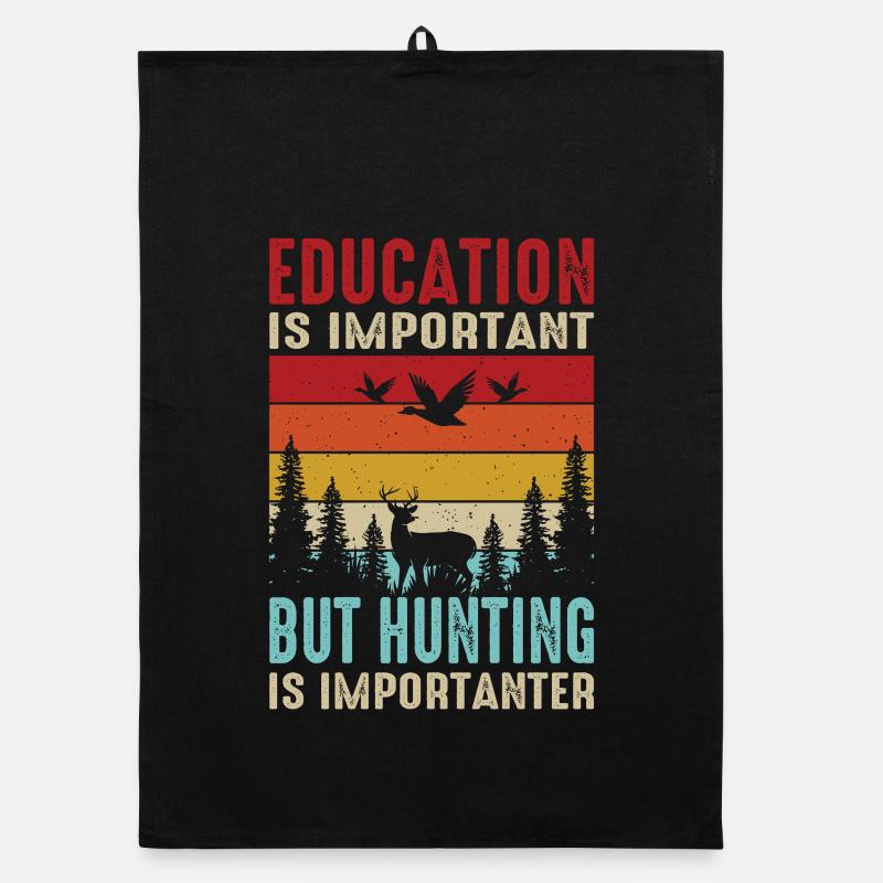 Cadeau de chasseur Chasse Examen de chasseur Torchon bio