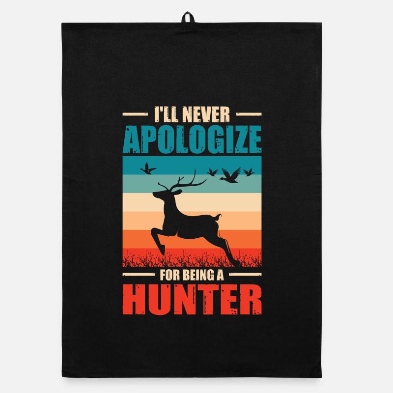 Cadeau de chasseur Chasse Examen de chasseur Torchon bio
