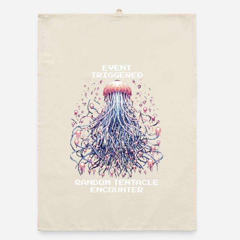 Event Triggered: Random Tentacles | Jellyfish Organic dish towel
