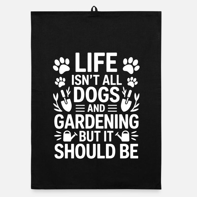 Garten Spruch Hunde Lustiges Gartenarbeit Geschenk Organic Geschirrtuch