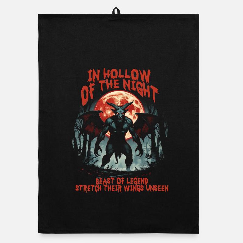 Jersey Devil Mythological Creatures Organic dish towel