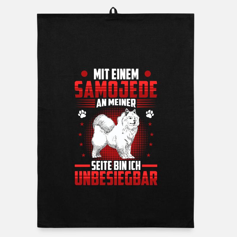 Samoyed Unbeatable Sled Dog Organic dish towel