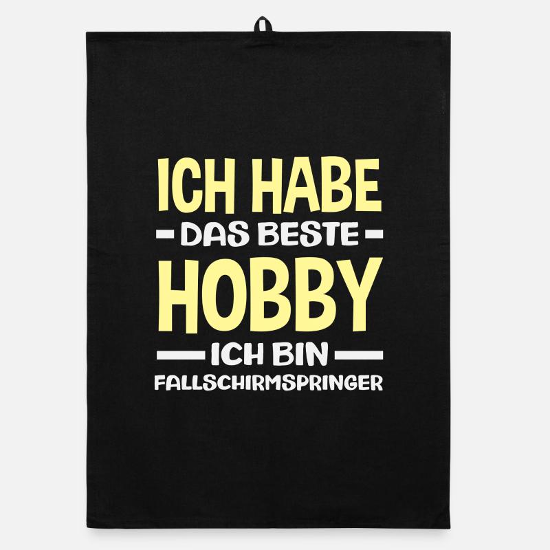 Funny Skydiver Adrenaline Junkie Hobby Organic dish towel