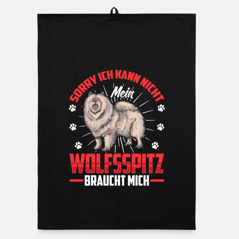 Wolfspitz needs me German Wolfspitz Organic dish towel