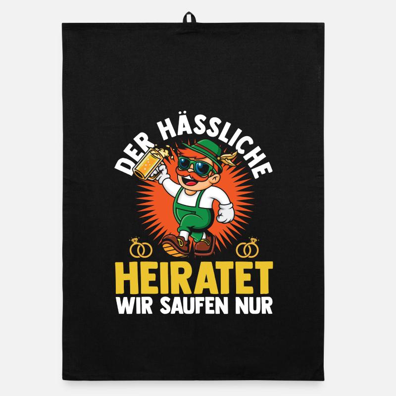 JGA Team Bräutigam Junggesellenabschied Organic Geschirrtuch