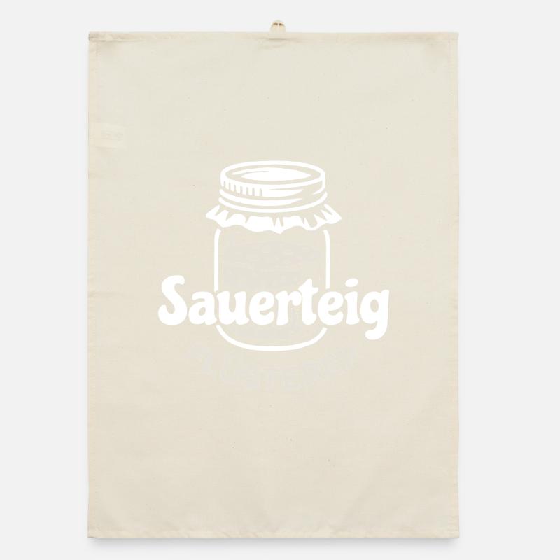 Sauerteig Flüsterer Spruch Organic Geschirrtuch