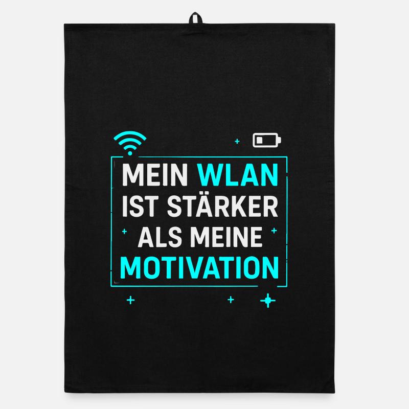 Mon Wi-Fi est plus fort que ma motivation Torchon bio