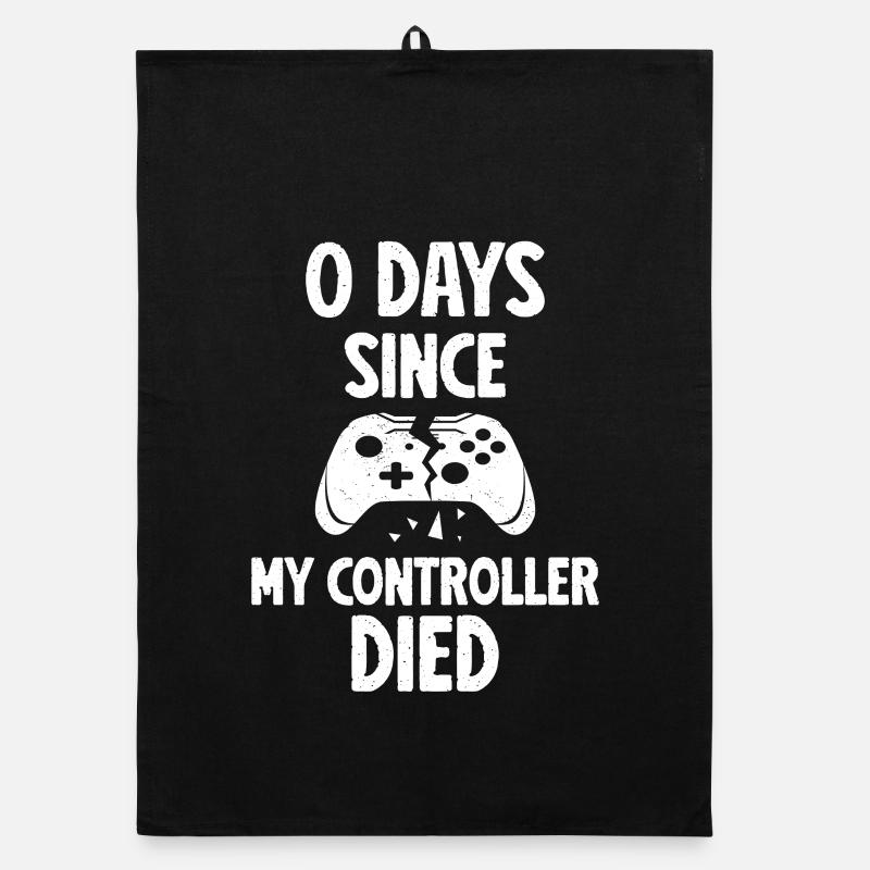 0 Days Since My Controller Destroyed Something Fun Organic Geschirrtuch