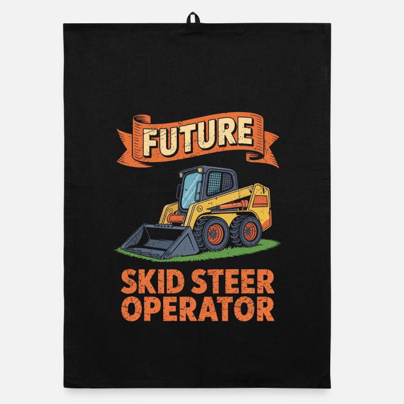 Opérateur de chargeuse compacte Chargeuse compacte Torchon bio