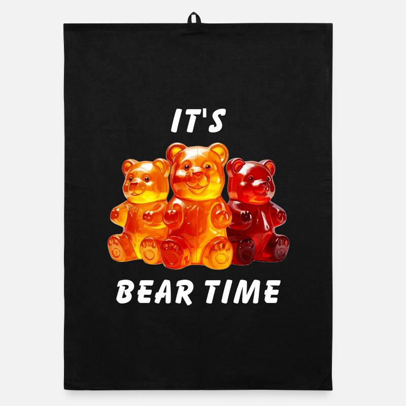 GUMMY BEARS IT'S BEAR TIME Organic dish towel