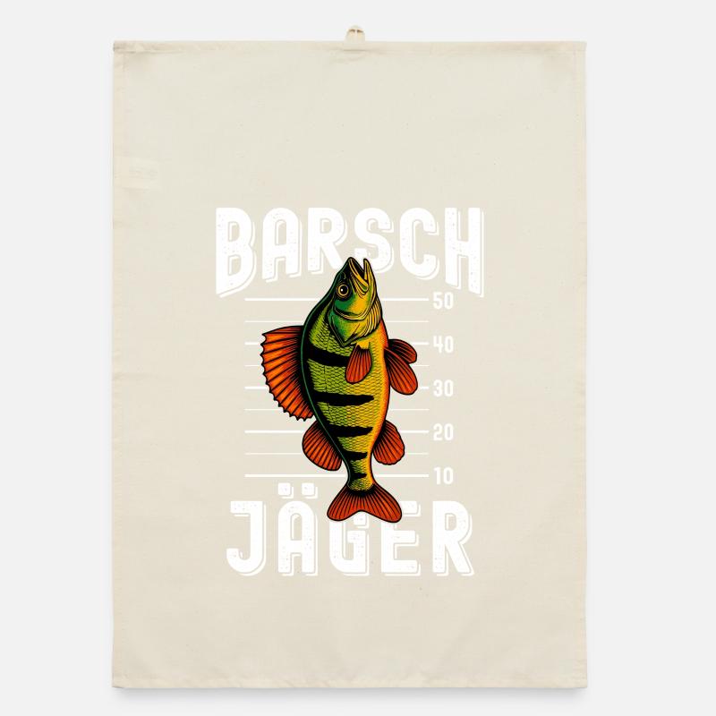 Perch Hunter Perch Perch Perch Fishing Perch Perch Organic dish towel