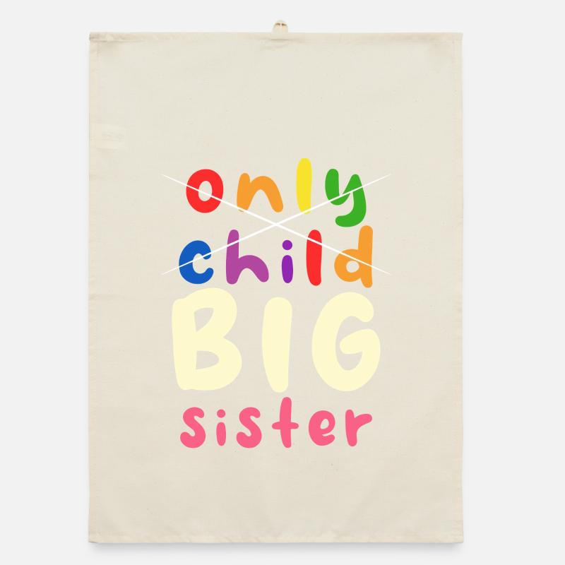Große Schwester Stolz Design Organic Geschirrtuch