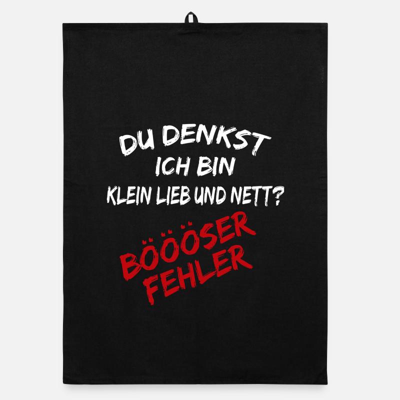 You think I'm small, sweet and nice, bad mistake Organic dish towel
