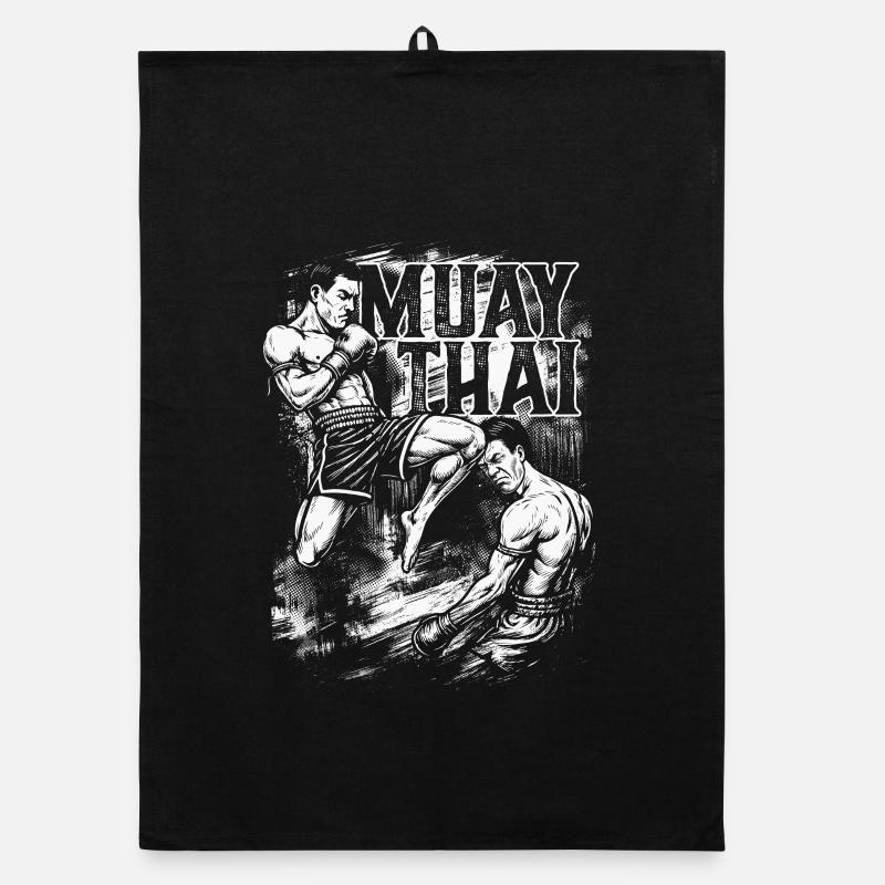 Muay Thai Flying Knee – Attaque explosive au genou Torchon bio