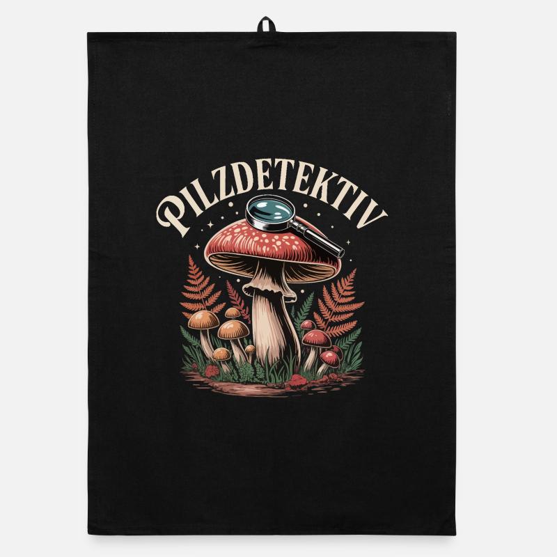 Cueillette de champignons Cueillette de champignons Chasseurs de champignons Forêt Torchon bio