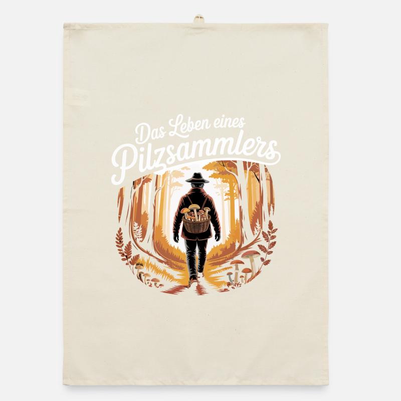 Cueillette de champignons Cueillette de champignons Chasseurs de champignons Forêt Torchon bio