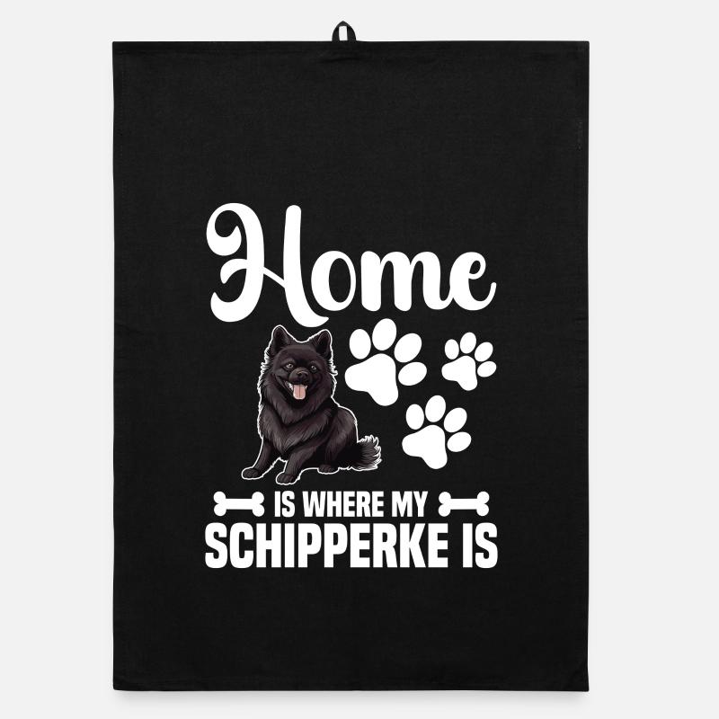 À la maison, c’est mon Schipperke Torchon bio