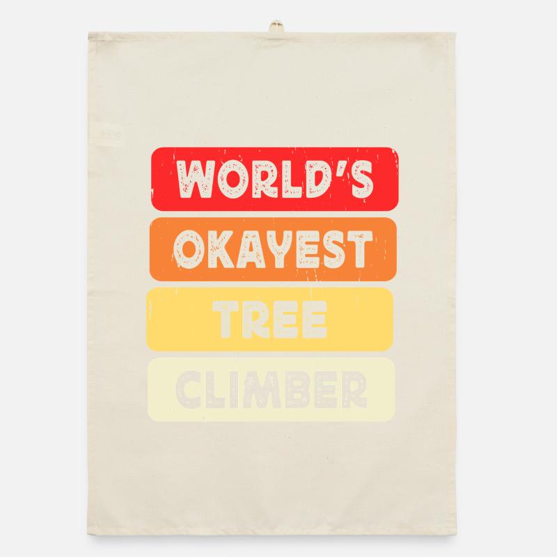 Baumpfleger Holzarbeiter Waldarbeiter Geschenk Organic Geschirrtuch