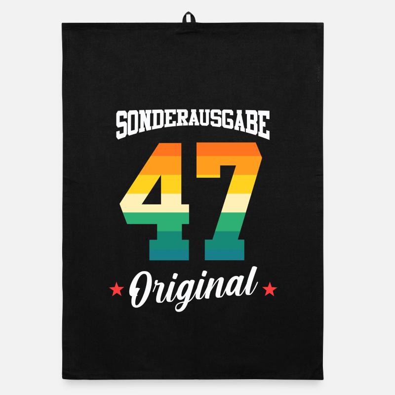 47 Geburtstag Organic Geschirrtuch
