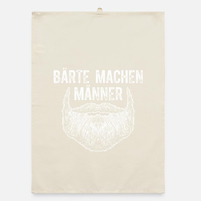 Bärte Machen Männer / Bart, Bartträger Spruch Organic Geschirrtuch