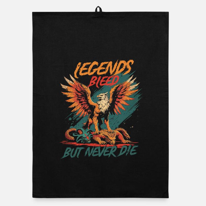 Griffin Mythological Creatures Organic dish towel