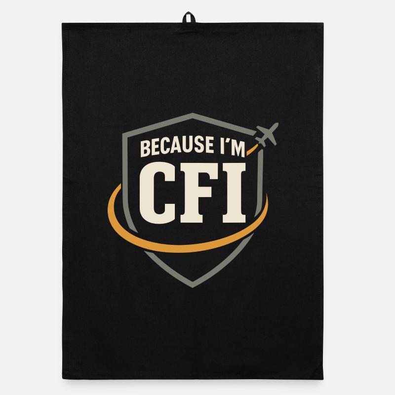 Flight Instructor Cfi Pilot Aviation Instructor Organic dish towel