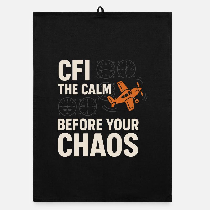 Flight Instructor Cfi Pilot Aviation Instructor Organic dish towel
