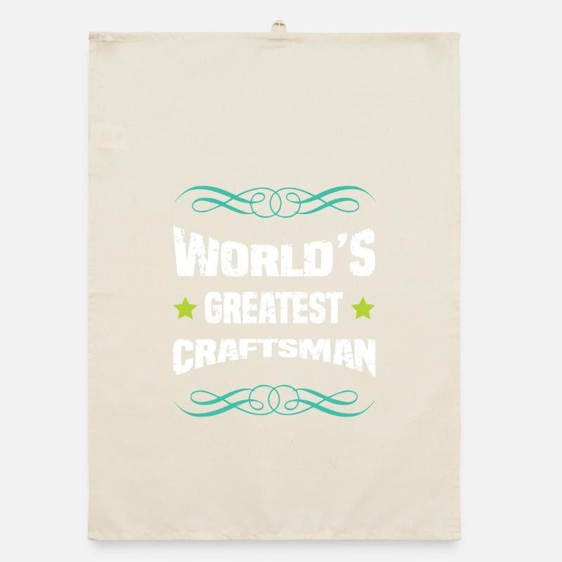 Weltbester Handwerker Organic Geschirrtuch