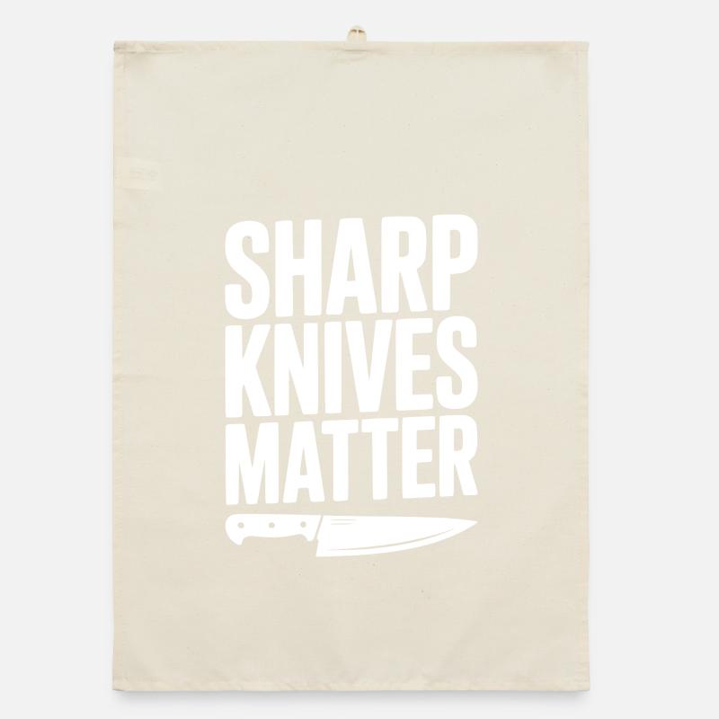 Sharp Knives Matter Organic dish towel