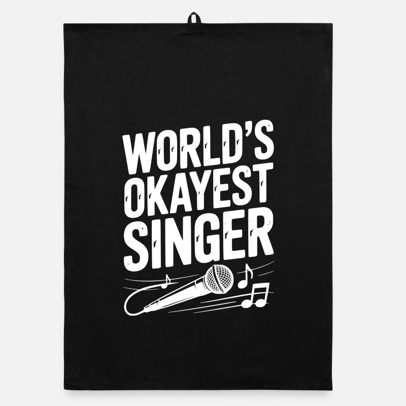 World’s Okayest Singer Organic dish towel