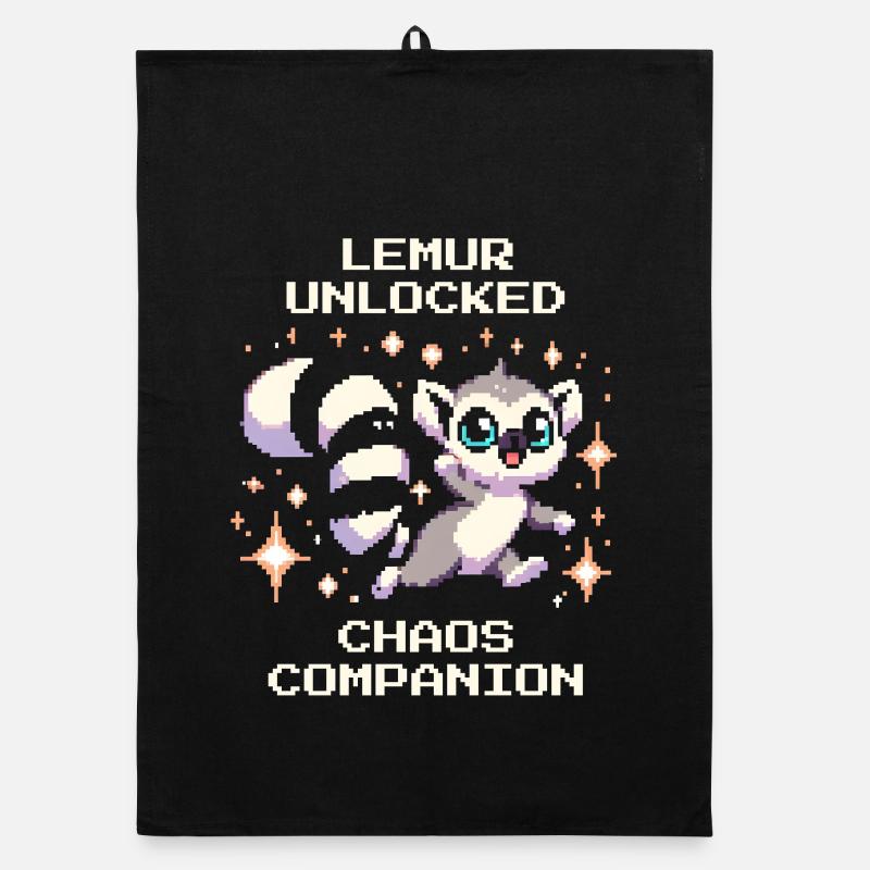 Lemur freigeschaltet | Chaos-Begleiter, RPG Organic Geschirrtuch