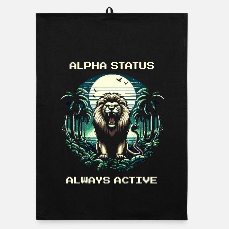 Alpha Status Active | Leo Domination Nature Organic dish towel
