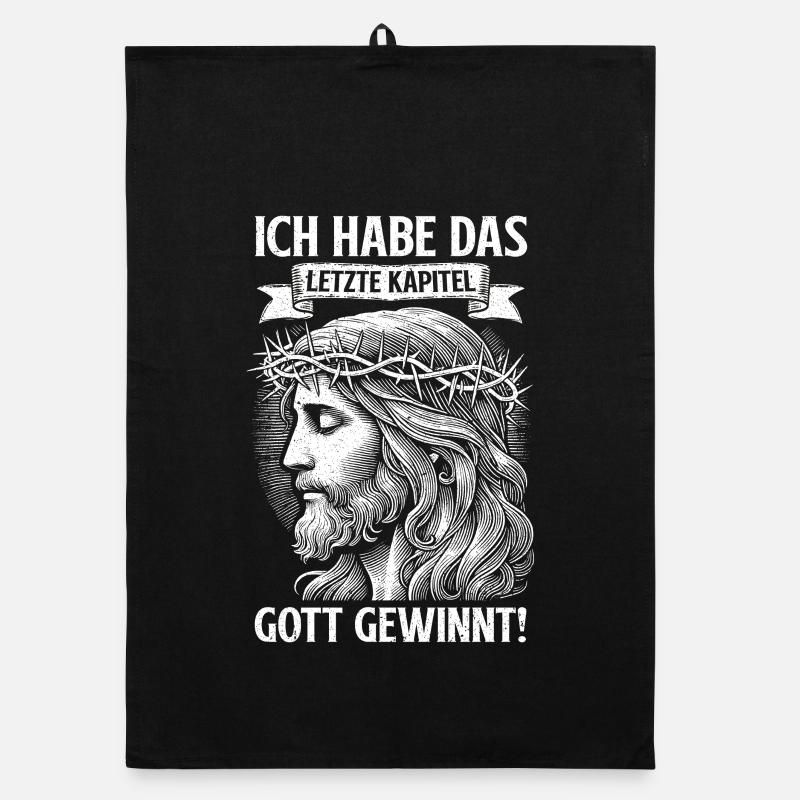 Ich Habe Das Letzte Kapitel Gott Gewinnt Organic Geschirrtuch