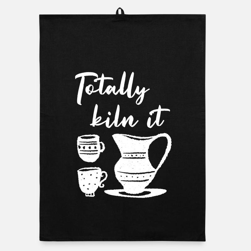 Totalement bin it illustration de cuisine de café Torchon bio