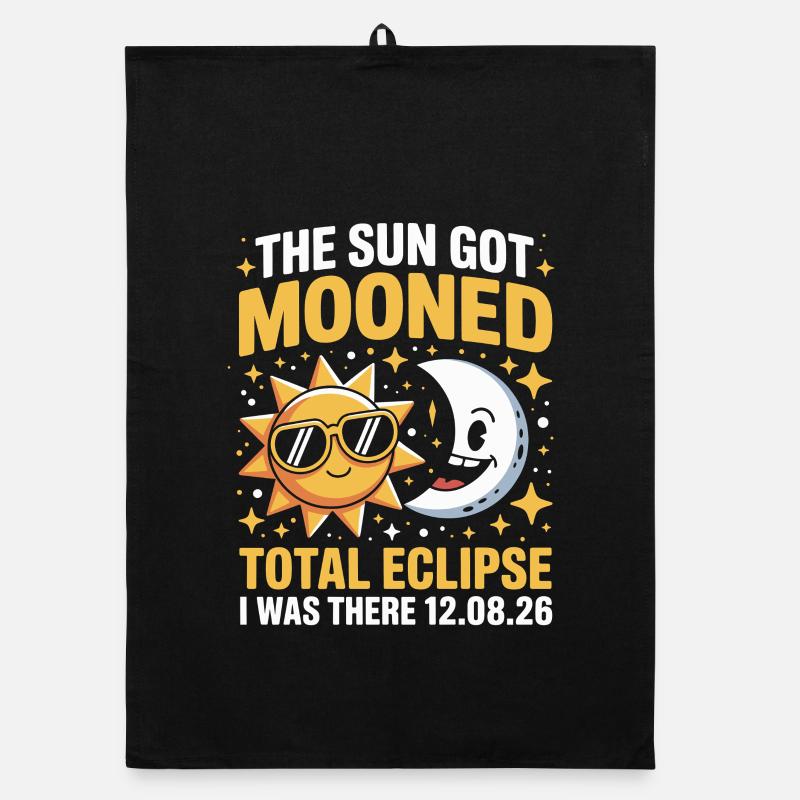 Soleil Lune Éclipse totale Dicton Torchon bio
