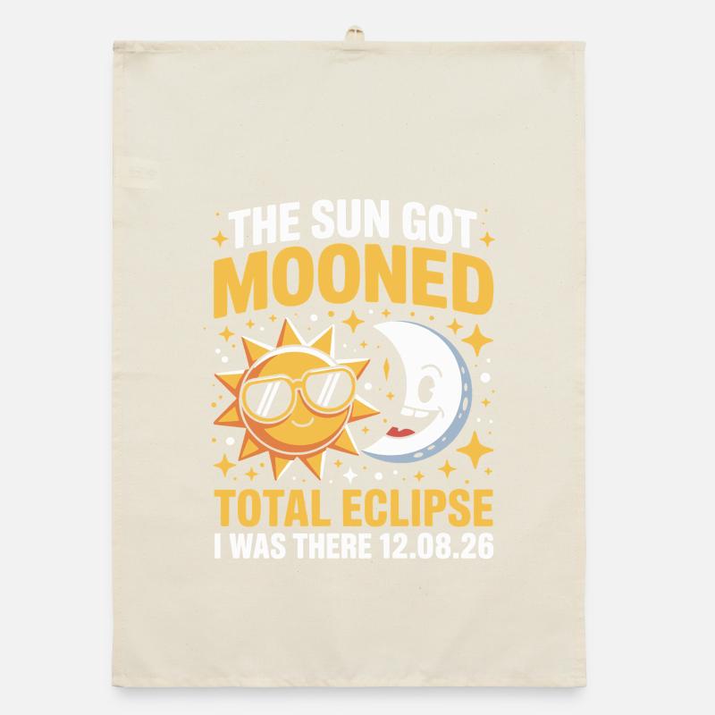 Soleil Lune Éclipse totale Dicton Torchon bio