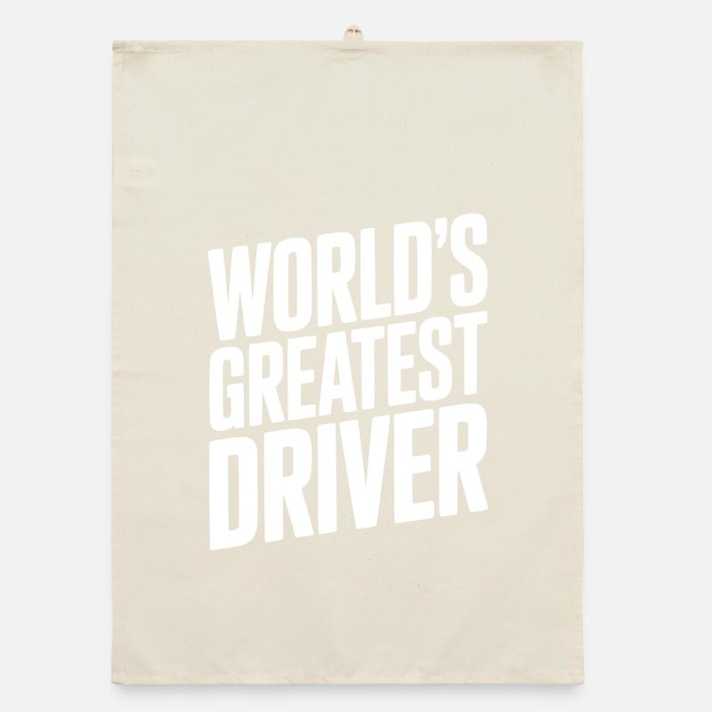 World’s Greatest Driver Organic dish towel
