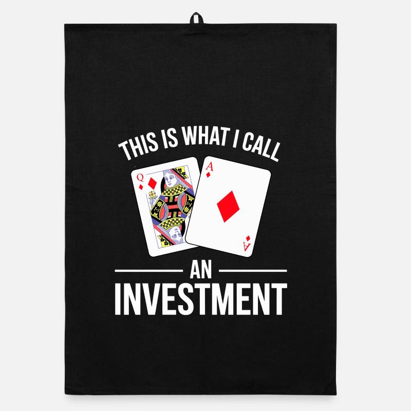 Blackjack Spruch Design Organic Geschirrtuch