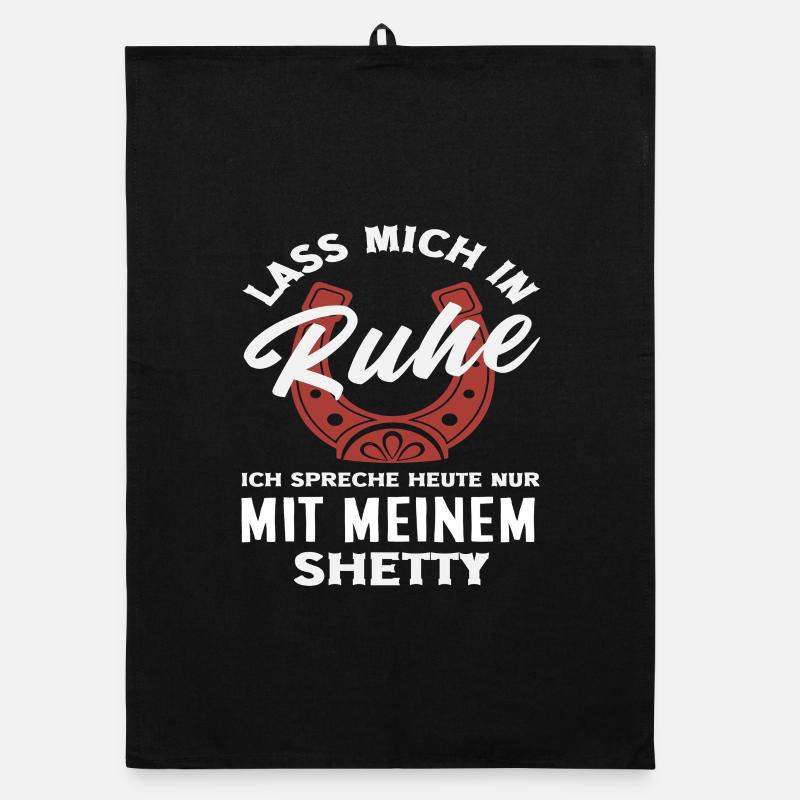 Shetty Lass In Ruhe Pferdemädchen Reiten Ponyfans Organic Geschirrtuch