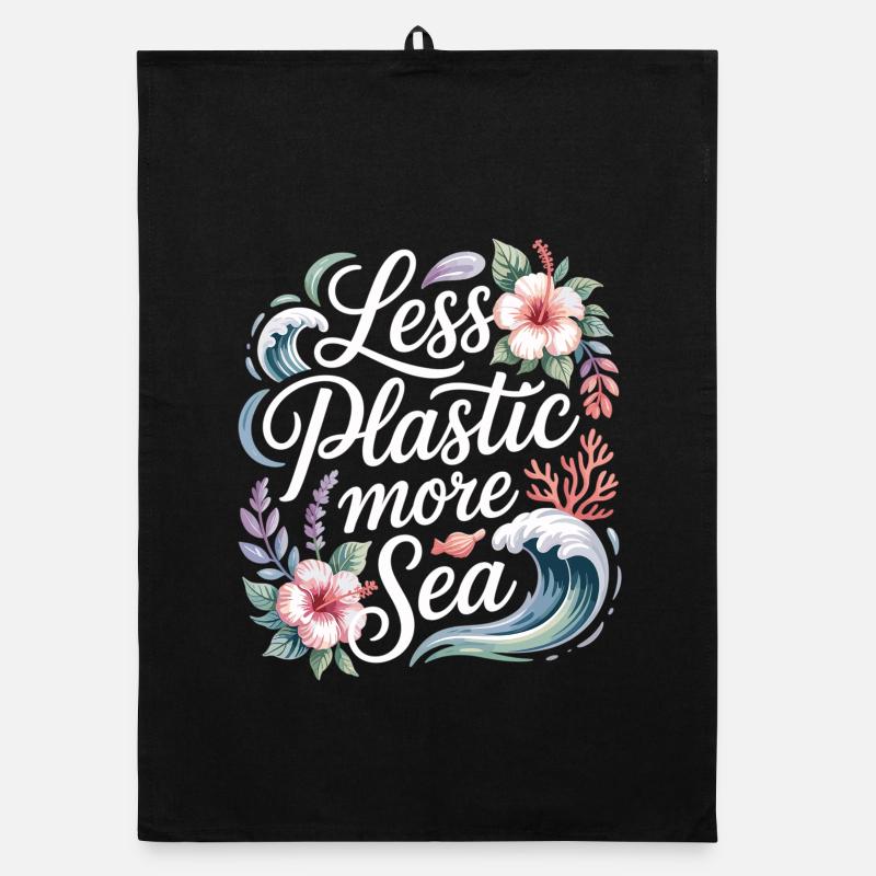 Moins de plastique, plus de mer – Design environnemental, Fleurs Torchon bio