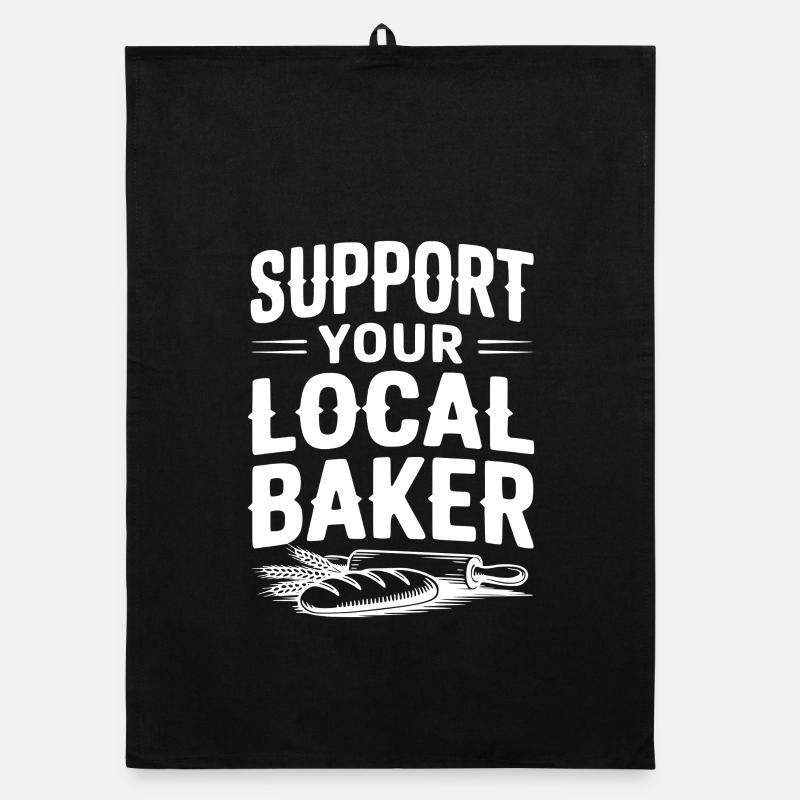 Support Your Local Baker Organic dish towel