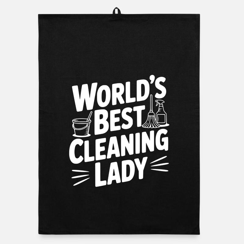Die beste Putzfrau der Welt Organic Geschirrtuch