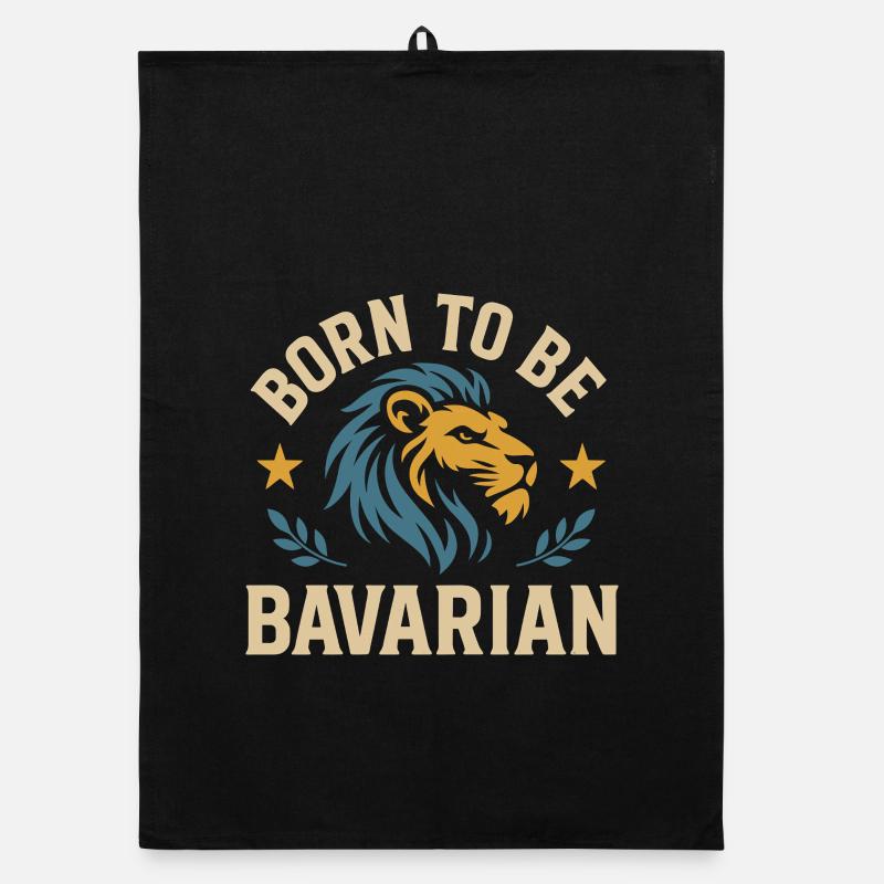 Born to be Bavarian Löwe Bayern Organic dish towel