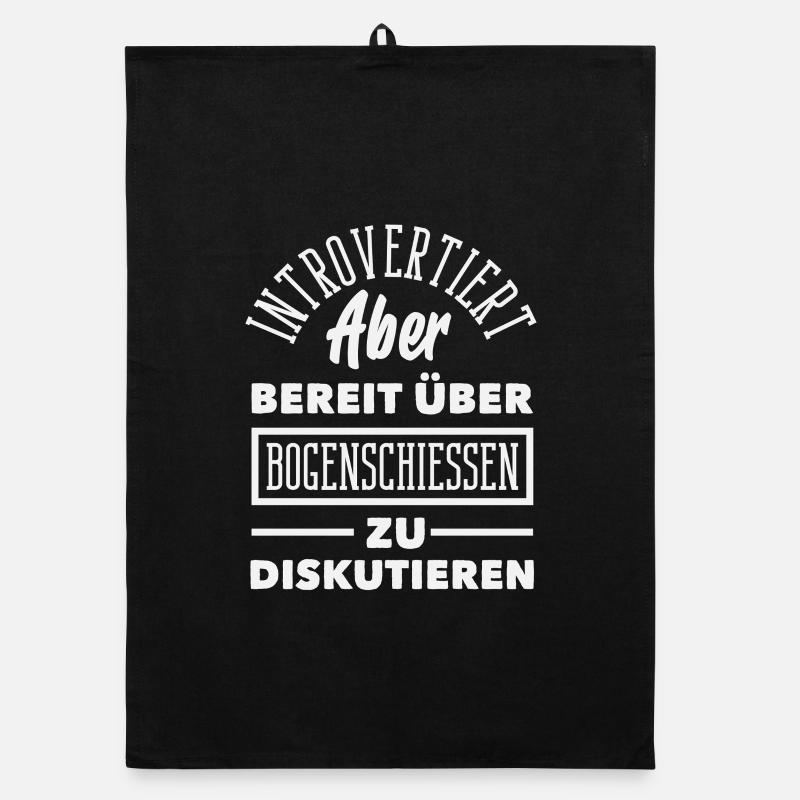 Ich gehe Bogenschießen Organic Geschirrtuch