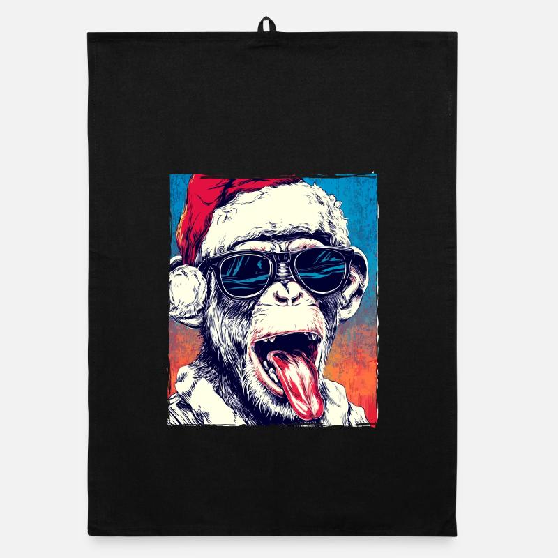 Chapeau de Noël Singe Torchon bio